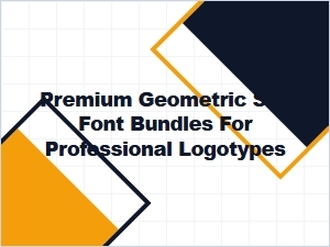 Premium Geometric Svg Font Bundles for Professional Logos